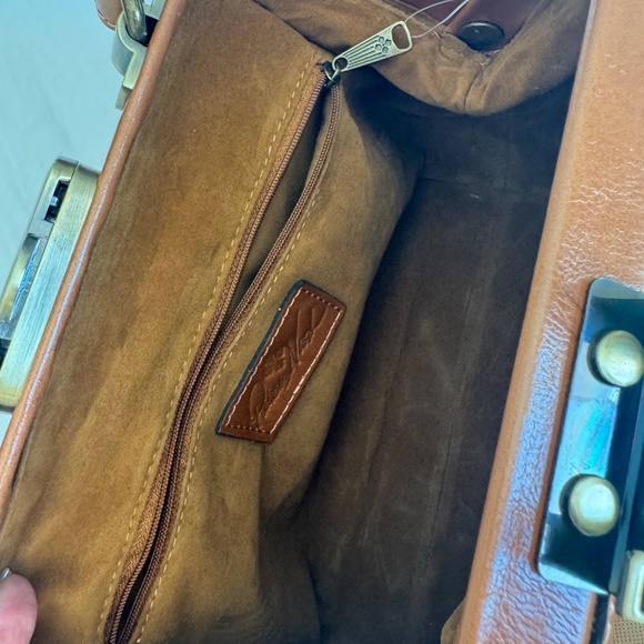 Patricia Nash Tan Leather Satchel - Picture 2 of 7